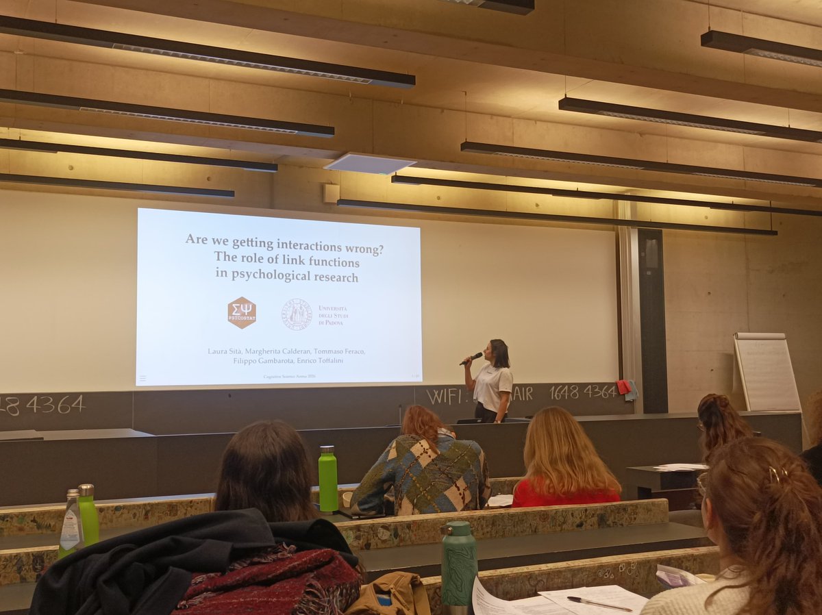 LauraSit1's tweet photo. really happy to have taken part in this year’s Cognitive Science Arena (https://t.co/3yyKVR6dML) presenting ongoing work with @psicostat on the use of link functions to test interactions https://t.co/iK7inOoEZl