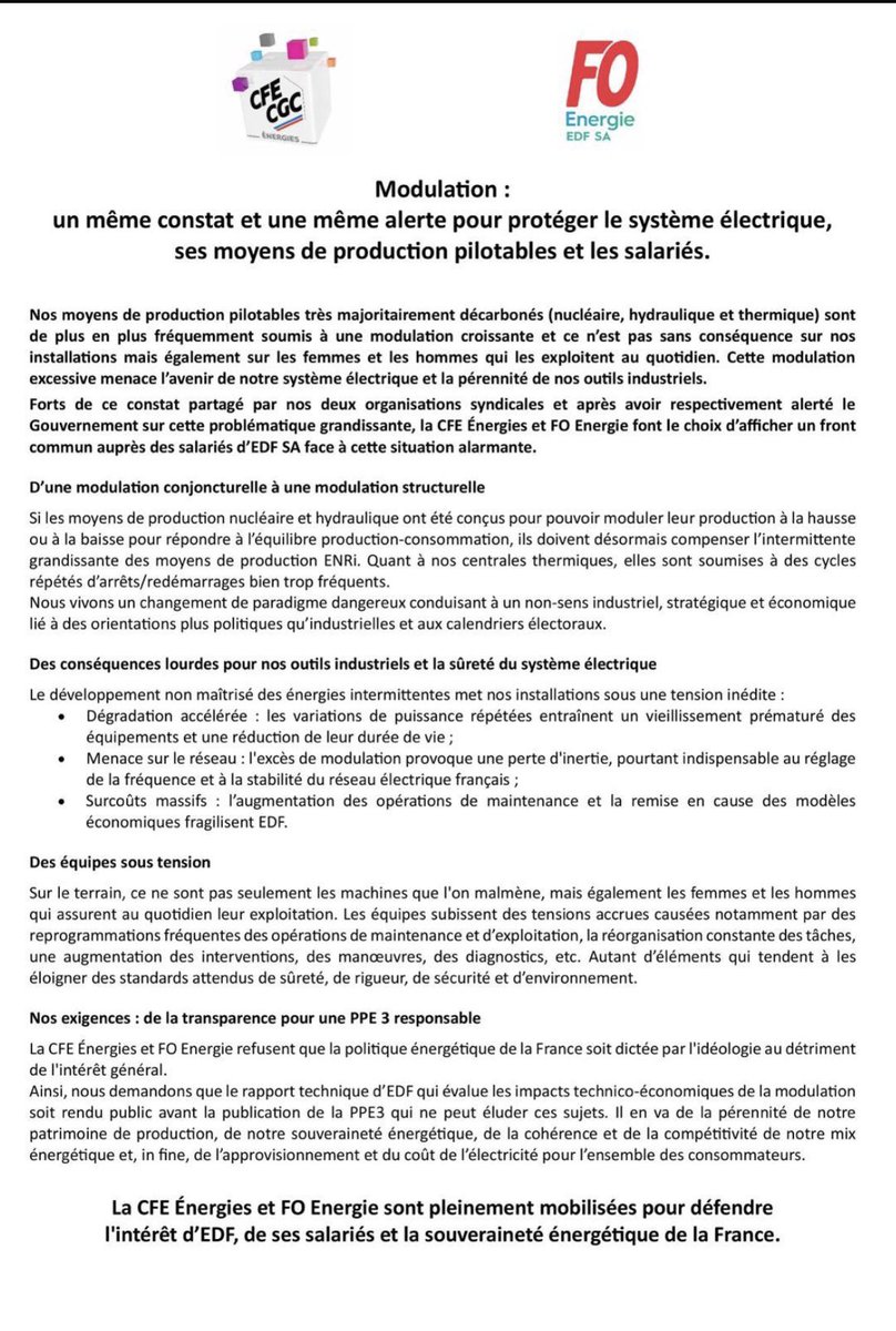 CONVERGENCE DES LUTTES CONTRE <a href="/SebLecornu/">Sébastien Lecornu</a> avec <a href="/force_ouvriere/">force_ouvriere</a> <a href="/CFECGC/">CFE-CGC</a> 
La société dans toutes ses composantes - professionnelles, scientifiques - ne va pas se laisser faire par un État scélérat, aux mains de gens qui pour s’acheter un peu de survie politique sont prêts à tuer