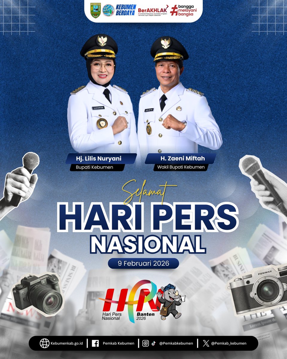 Selamat Hari Pers Nasional 2026

#dukcapilprima
#pemkabkebumen
#haripersnasional