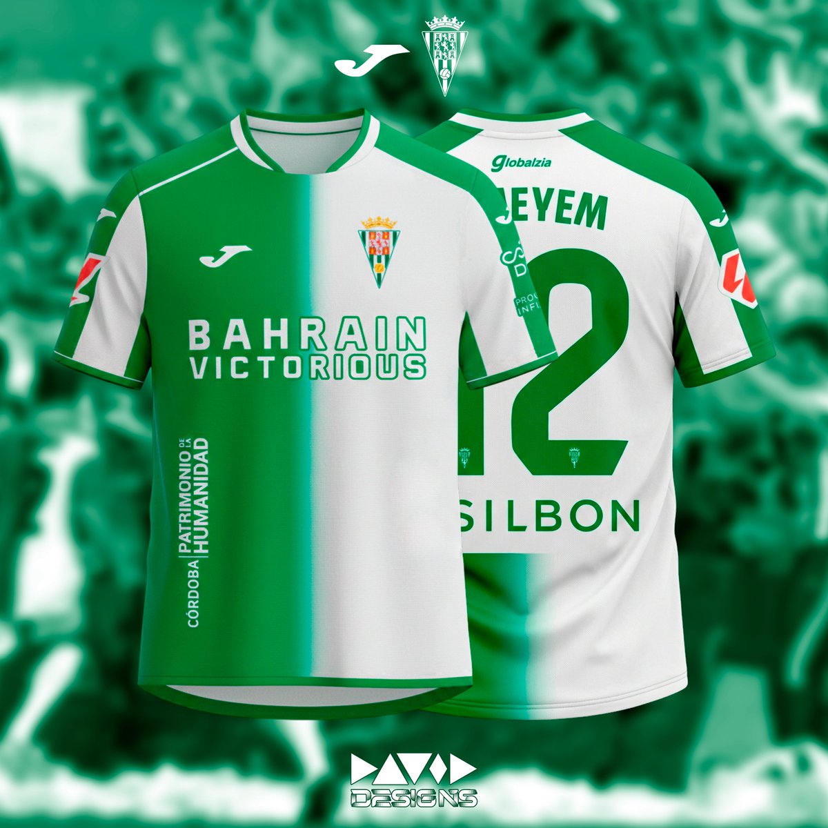 DavidDesigns2's tweet photo. La próxima campaña se cumplen 20 años del histórico ascenso en El Alcoraz, que devolvió al club a la categoría de plata tras su caída a 2ªB dos años atrás, así que, ¿por qué no conmemorarlo con una elástica a su altura? Ah, y con un modelo de categoría 😮‍💨🤍💚 https://t.co/s4XxQVVEGy