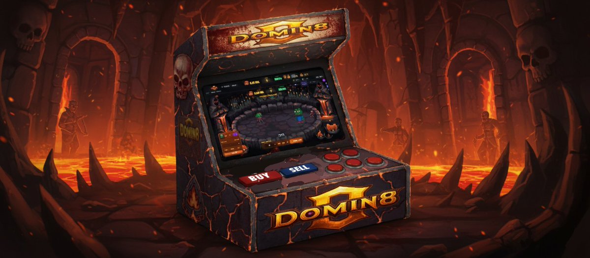 Imagine playing Domin8 on an arcade machine 🕹️🔥 Degen players like <a href="/block_ach/">Ach | Ferno 🔥</a> could definitely play on <a href="/RugsDotFunX_/">RugsDotFun</a> to