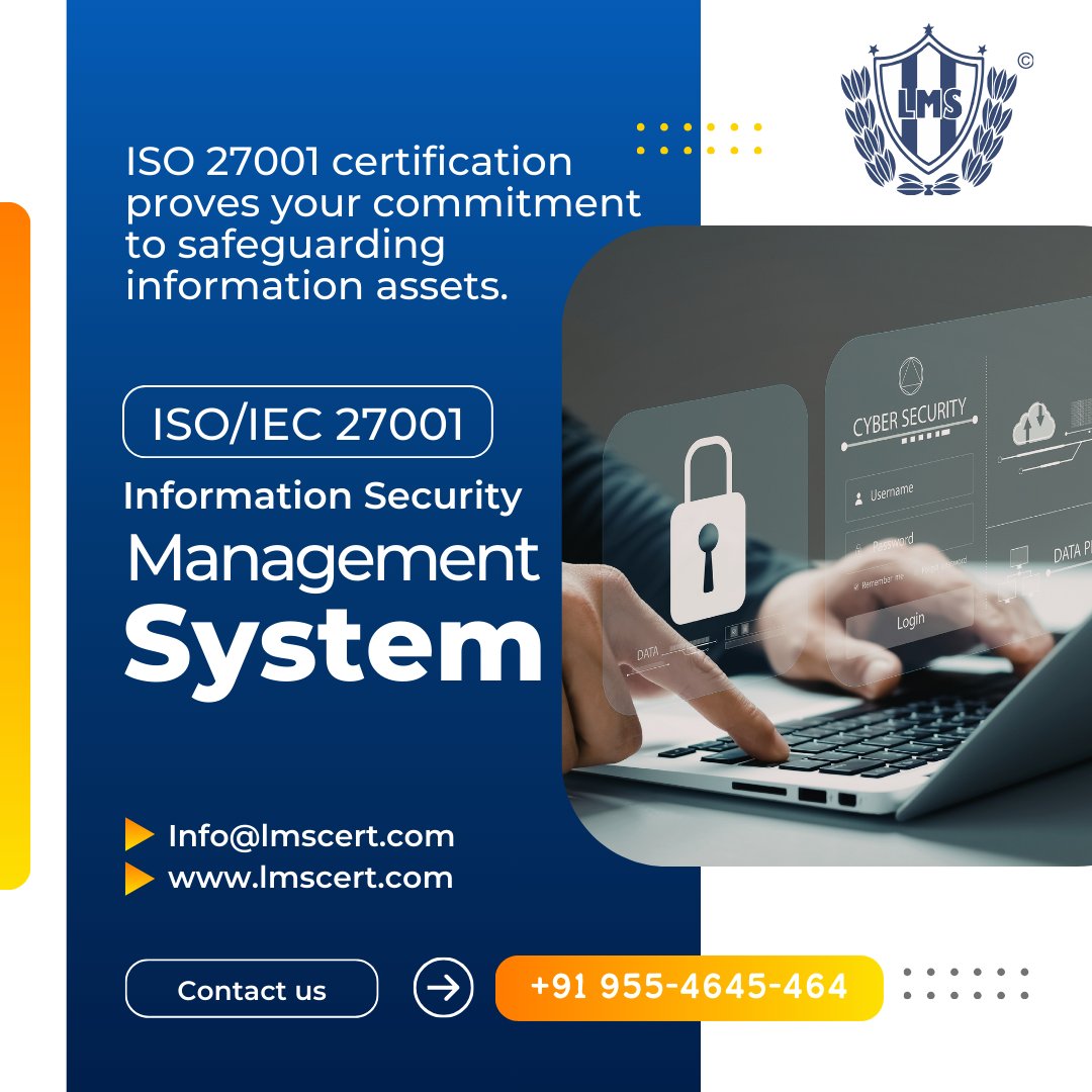 LMSCERTIFICATI2's tweet photo. ISO 27001 is not just about compliance, it’s about building trust through security.
#ISO27001 #InformationSecurity #DataProtection #Compliance #Trust https://t.co/j4znit53zh