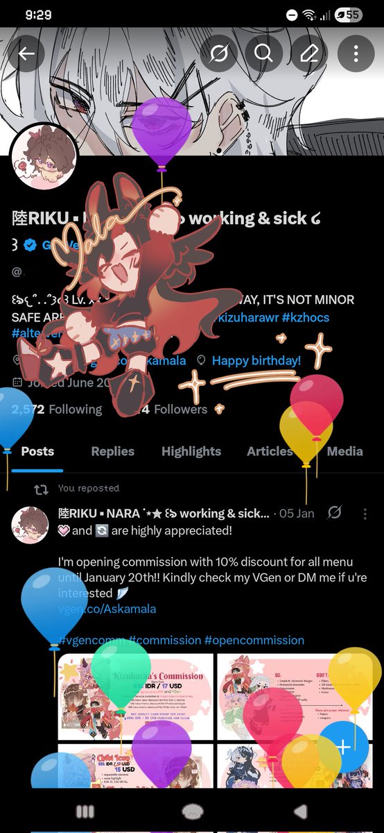 BALOON!!!
yg mau isi bday form buat aku bacain di stream tgl 17 di yt naanti bole diisi yah ♡♡

forms.gle/t2eaVWTgwP4KM9…