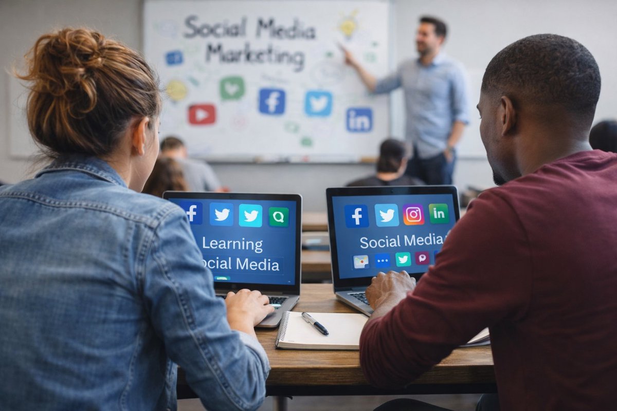 SamiaRahmat's tweet photo. Enjoying learning social media skills! Thanks for the inspiration @oalkhalili #BSTEC195 https://t.co/Url3BIHVih