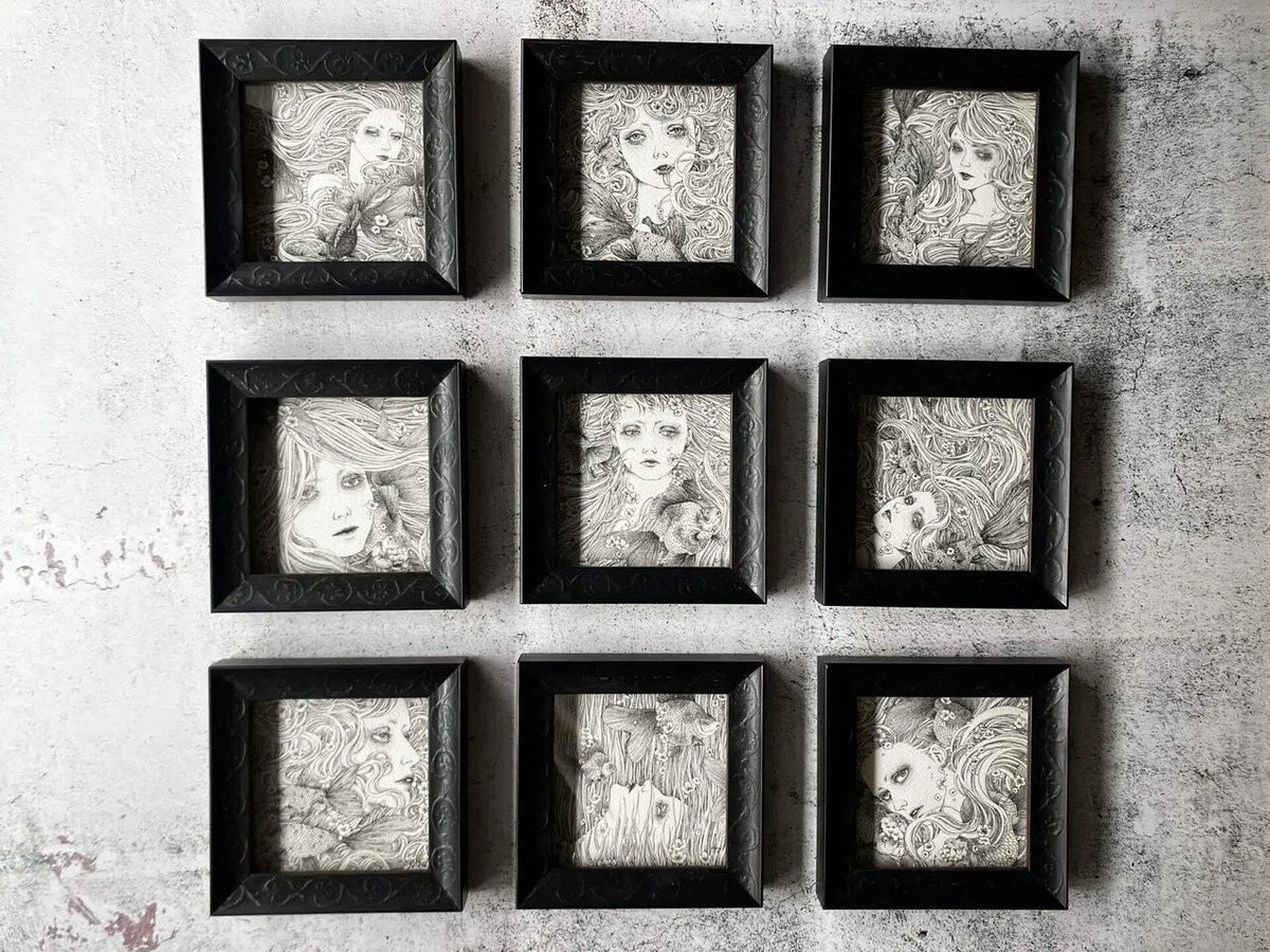 そろそろペン画を描く時間がとれそうです。
ペン画のことを忘れないで…
『わたしのことをわすれないで』
100x100mm / series of 9 drawings
pen, sumi, paper
