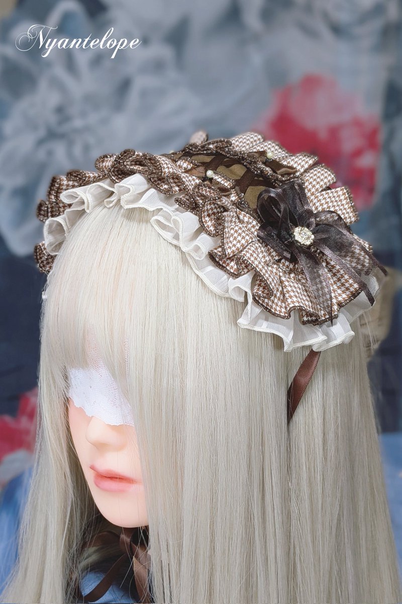 メルフェスのファッションショーにて着用してくださったアイテムはこちらです🎀

🖤十字架レースのハーフボンネット
🖤漆黒ヘッドドレス
🤎ショコラクッキーヘッドドレス

ハーフボンネットは後日通販サイトに追加する予定です💭

#メルフェス
#Nyantelope