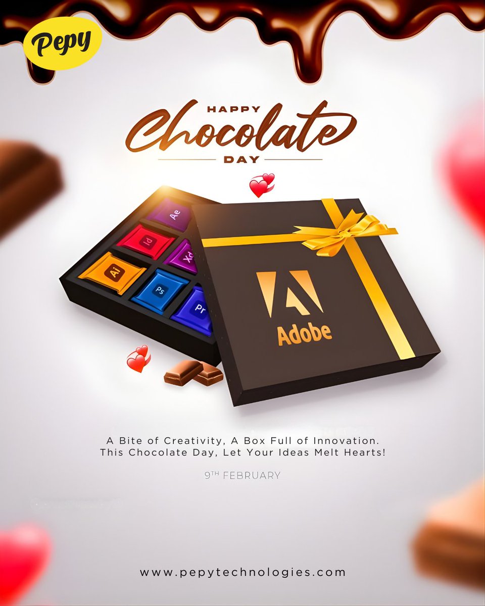 pepytech's tweet photo. Creativity is our favorite chocolate 🍫💡

Rich ideas, smooth design, and a perfect blend of innovation — handcrafted for brands that want to stand out 🚀

👉 https://t.co/zddmlxcaIe

#HappyChocolateDay #PepyTechnologies #CreativeIdeas #DigitalBranding #DesignThatWorks https://t.co/bbcQyTOYvP