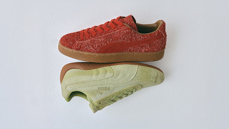 PUMA links up with Daniëlle Cathari for a textured Suede &amp; Speedcat collection. 📱More deets (link: bit.ly/4ceyZob)