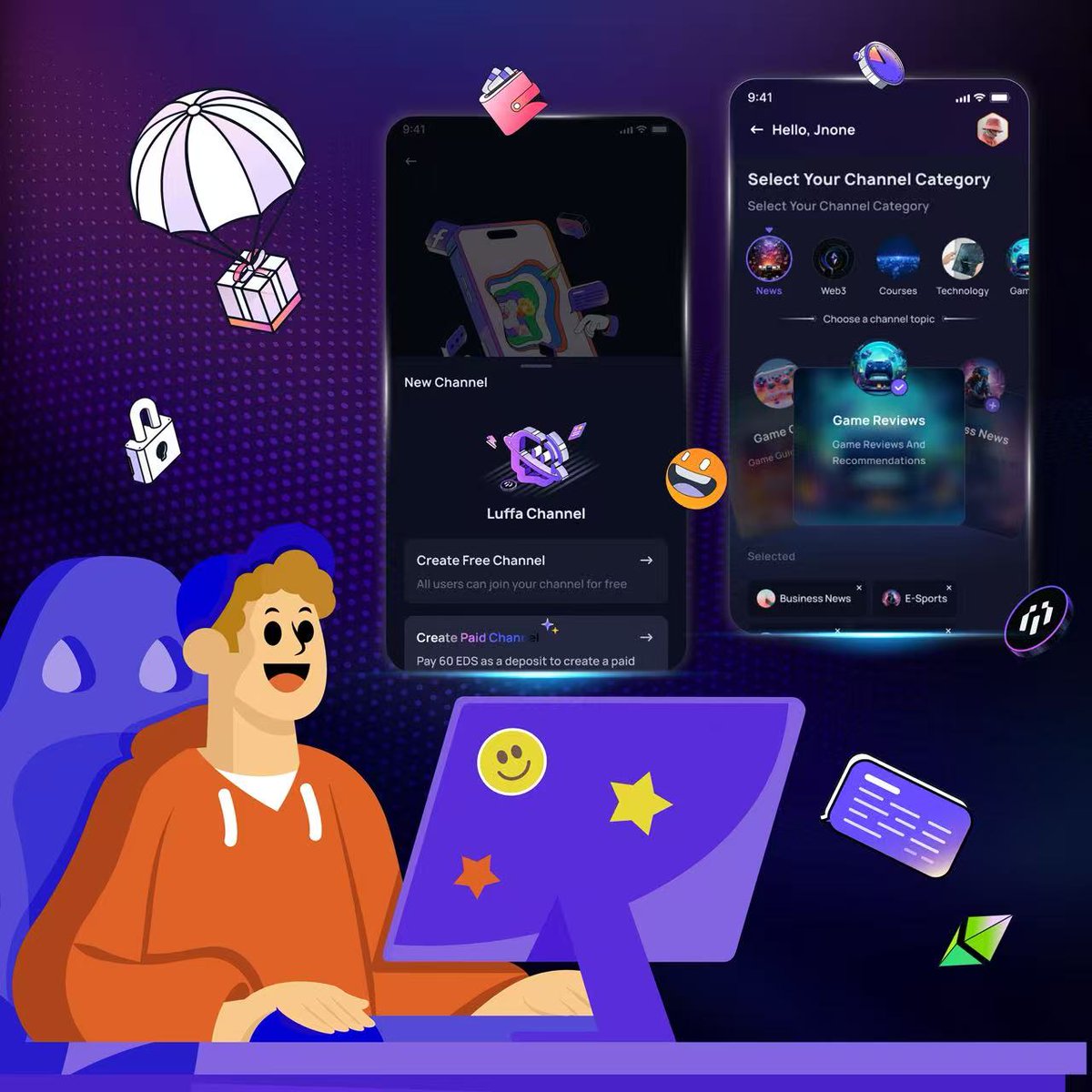 🌐 Ecosystem in Motion

On Luffa, channels become assets 
Tokens, NFTs, communities, SuperBox, and AI — fully connected 

Every interaction creates value 
Build scalable Web3 ecosystems