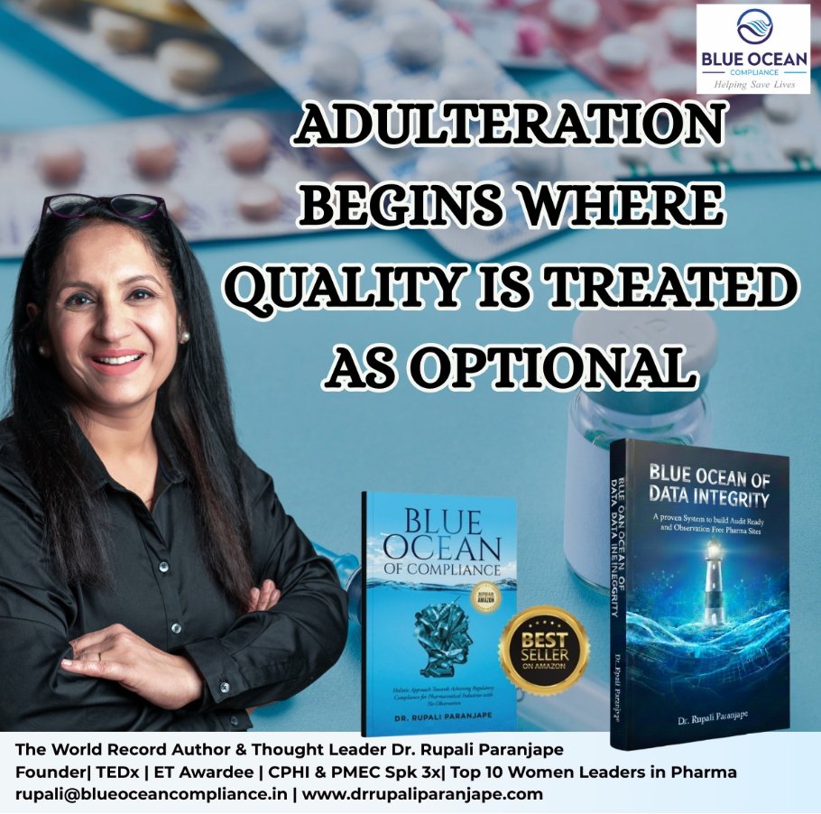 55030Rupali's tweet photo. Quality will always help you grow exponentially.
The cost of non-compliance is several times the cost of complying with the regulations.
Do you agree with me?
#pharma https://t.co/uZEiJxkGIz