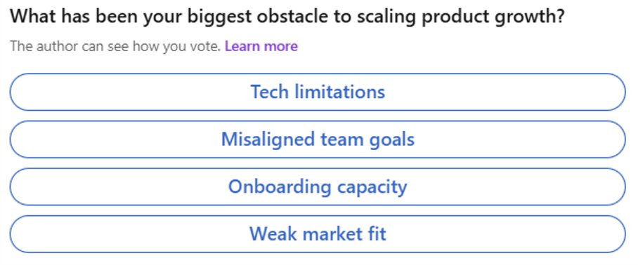 Scaling product growth sounds great… until reality hits. 🚧

What’s been your biggest obstacle? Vote in our poll 👉 ow.ly/CS9350Yby09