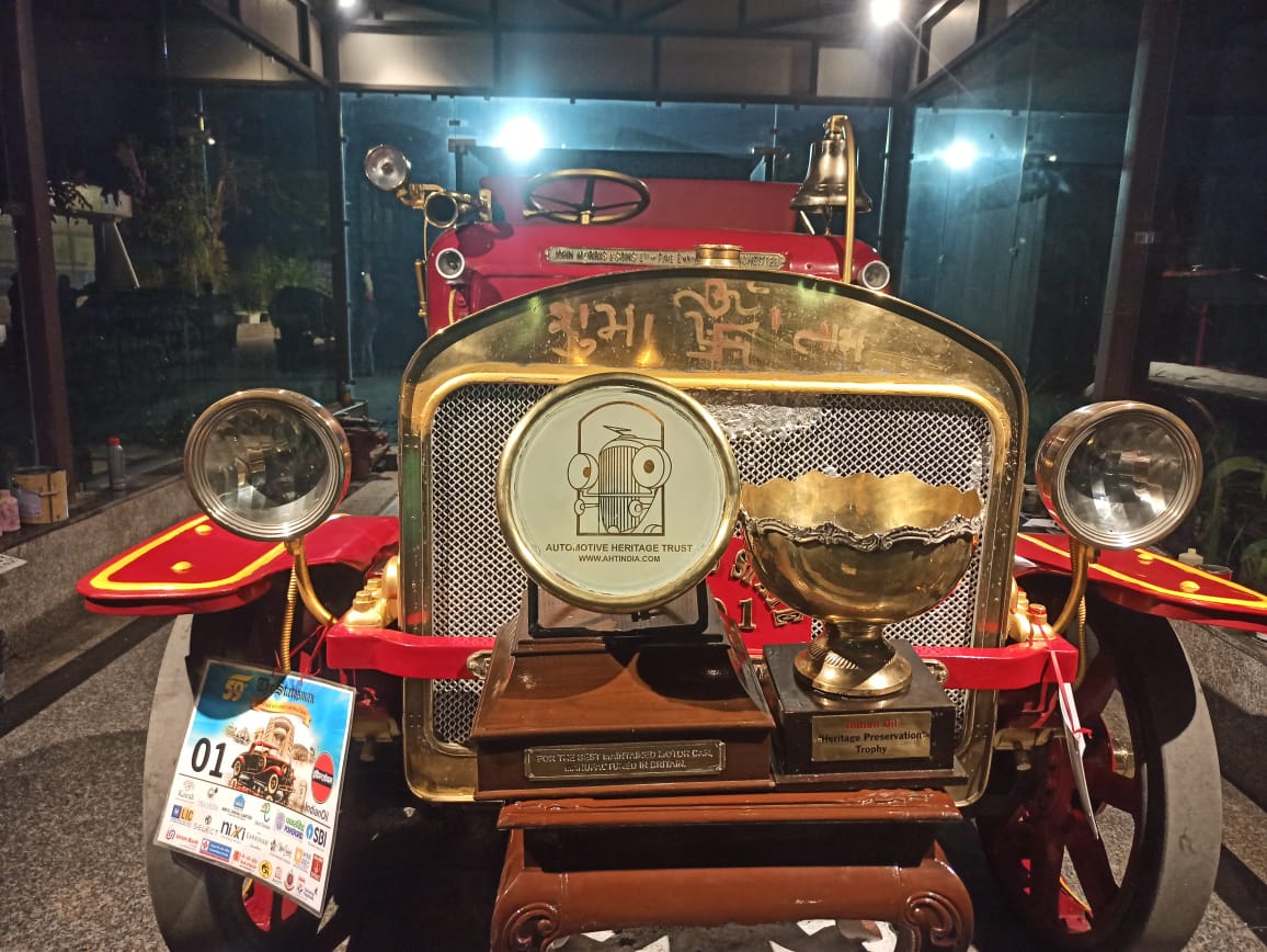 cwslgds's tweet photo. At the Vintage Car Rally 2026, the iconic John Morris Fire Engine from LGDS won two prestigious honours—
• Indian Oil Heritage Preservation Trophy 
• Automotive Trust British Heritage Preservation Trophy 
 CRB Sir announced a ₹50,000 cash prize for its excellent maintenance. https://t.co/kFbjPRpPdf