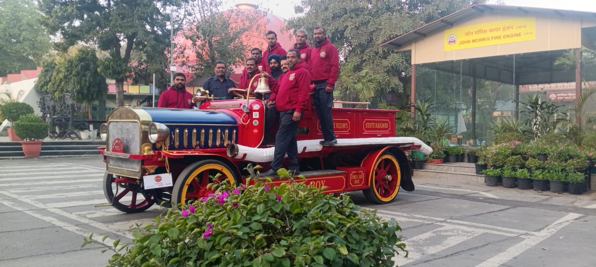 cwslgds's tweet photo. At the Vintage Car Rally 2026, the iconic John Morris Fire Engine from LGDS won two prestigious honours—
• Indian Oil Heritage Preservation Trophy 
• Automotive Trust British Heritage Preservation Trophy 
 CRB Sir announced a ₹50,000 cash prize for its excellent maintenance. https://t.co/kFbjPRpPdf