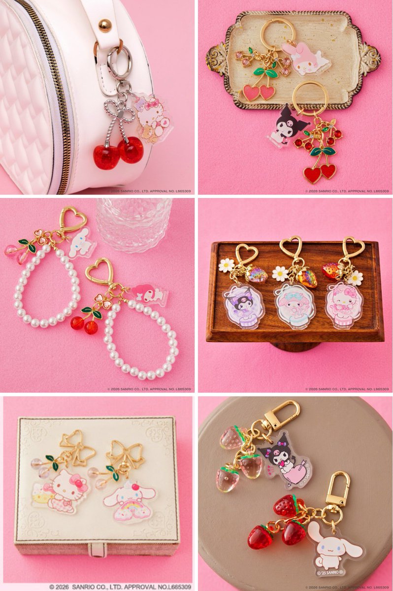 サンリオキャラクターズ きらきらフルーツチャームBOOKが登場♪ いちご