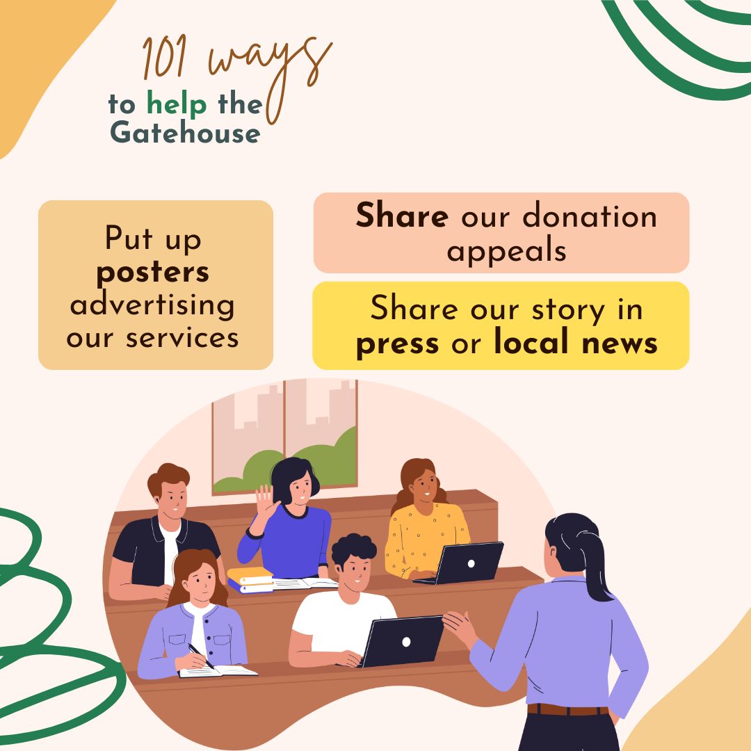 GatehouseOxford's tweet image. 🤝 No 76 - 85: Awareness &amp;amp; Advocacy
It  doesn't get much simpler than spreading the word! Whether it's by giving us a follow on social media, or inviting us to give a talk at your workplace - raising awareness about our work has serious impact
#101ways #smallactions #realimpact