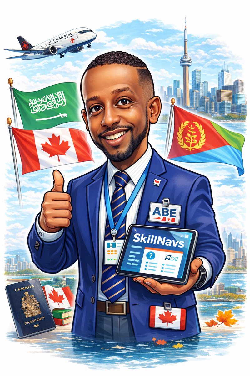 keniwahid's tweet photo. Born in Jeddah 🇸🇦
Eritrean roots 🇪🇷 
Canadian citizen 🇨🇦
@AirCanada aviation ops → Tech founder

Now building @skillnavs to help job seekers win with AI resumes, cover letters & career tools.

From airports to startups.
Still helping people move forward. ✈️

https://t.co/OUJ4jU1JTP

#SkillNavs #Startup #Careers #AI #Toronto