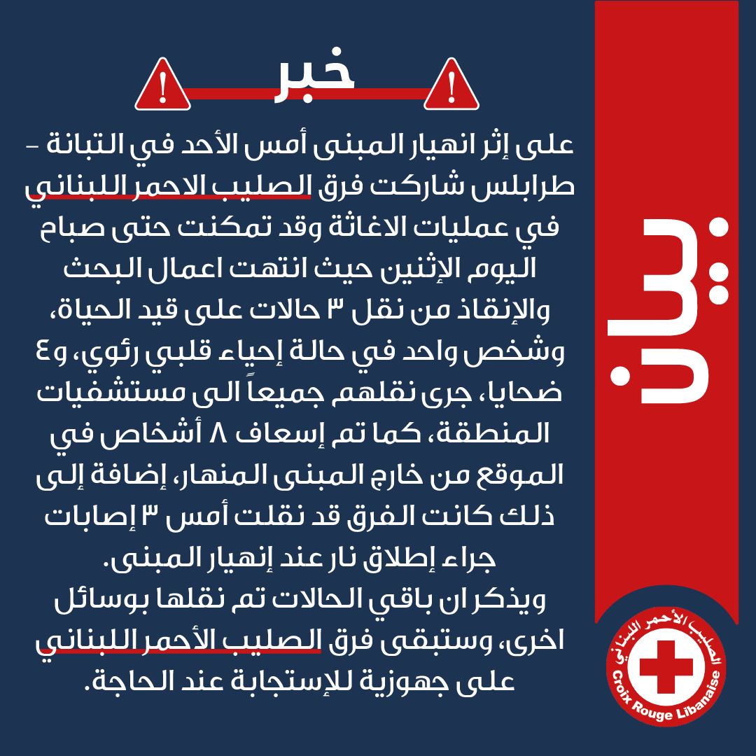 Lebanese Red Cross tweet media