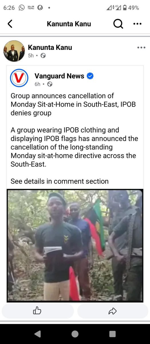 MaaziMmaduKa's tweet photo. Understanding The Ongoing Agenda Against IPOB

For Angel Makeup’s gang and Kanunta’s Emma Powerful to unanimously announce that Onyendu Mazi Nnamdi Kanu has ordered an end to the Monday sit-at-home was never an act of submission or compromise whatsoever. https://t.co/UkQUA9Qr2u