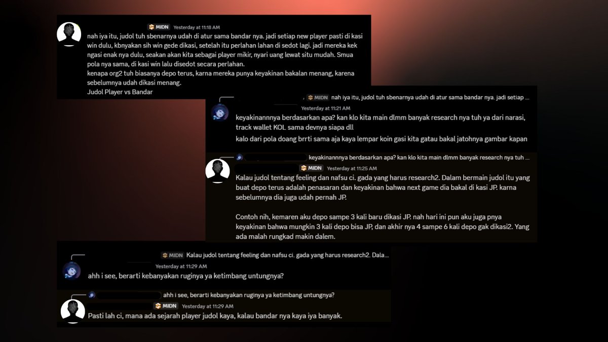 MeteoraIDN's tweet photo. Unpopular opinion: Pemain judi online lebih qualified jadi Liquidity Provider daripada "investor" kebanyakan

Kenapa? Sama2 bertarung dengan risk. Mereka juga tahan banting dan terbiasa sama volatilitas 

Masalahnya: Lo main di game yang DESIGNED lo buat kalah

Sini kujelasin 🧵

Di judi online:
- Lo vs bandar
- Menang dan kalah lo semua diatur bandar
- Lo main berdasarkan feeling dan nafsu doang. Tidak ada dasarnya
- Withdrawal limits (Tau2 bandar kabur gabisa WD)
- Ga ada control (Dibikin menang besar sekali terus loss terus berakhir sering Depo)

Kata temen gue pun
“Mana ada sejarah player judol kaya, kalau bandar nya kaya iya banyak”

Sedangkan di DLMM (Dynamic Liquidity Market Making):
- Lo cuma taruh liquidity terus duduk manis
- Settingan range lu bebas mau tight atau wide (tight = aggressive, wide = safe)
- Trader pakai liquidity LO
- Setiap trader swap, LO dapet fee
- Kalau profit dirasa cukup tinggal cabut posisi. Modal dan profit semua lo yang atur gak ada tiba2 gagal WD
- Lo control exposure lo sendiri

"Tapi emang bisa profit?"

Contoh:
Pool ████-SOL, dengan setting minimum range -60 dari pucuk chart
Profit: 1.3 SOL ($115) dalam 6 jam

Disini mimin memanfaatkan price naik/turun token
Biarin mereka trading, mimin cuan dari trading fee yang mereka bayarkan ke mimin

Makin volatile = makin banyak swap = makin banyak fee

Risk masih ada (impermanent loss)

Tapi at least:
- On-chain (transparent)
- No bandar curang kaya judol
- Ada ilmunya (bukan tebak2an semata)
- LO yang set rules atur strategi
- LO yang control

Buat yang candu judol

Kata gue sih : kalo lo nyaman dan terbiasa sama risiko, pilih sisi dimana LO bisa dapetin duit beneran, bukan dibodo2in bandar

Pengen bisa kaya kami? Sini mari ngobrol 👇