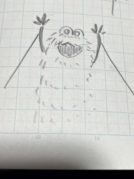 パペットスンスンを見ないで描いたらクッキーモンスターになった
鼻がなかった 