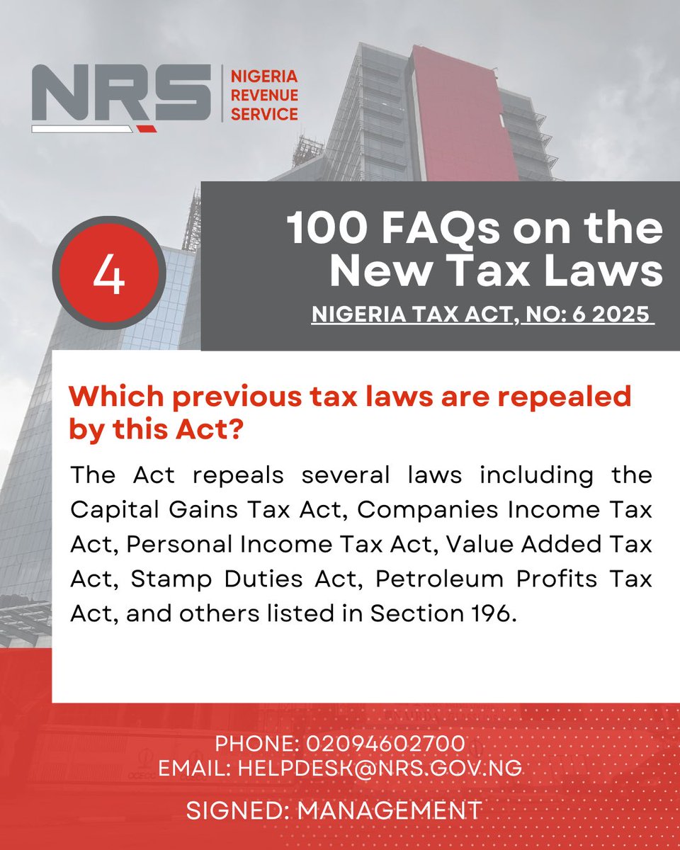Day 1: The New Tax Laws are here. Check out our FAQs for clear answers and guidance 📑. #NRS #NewTaxLaws