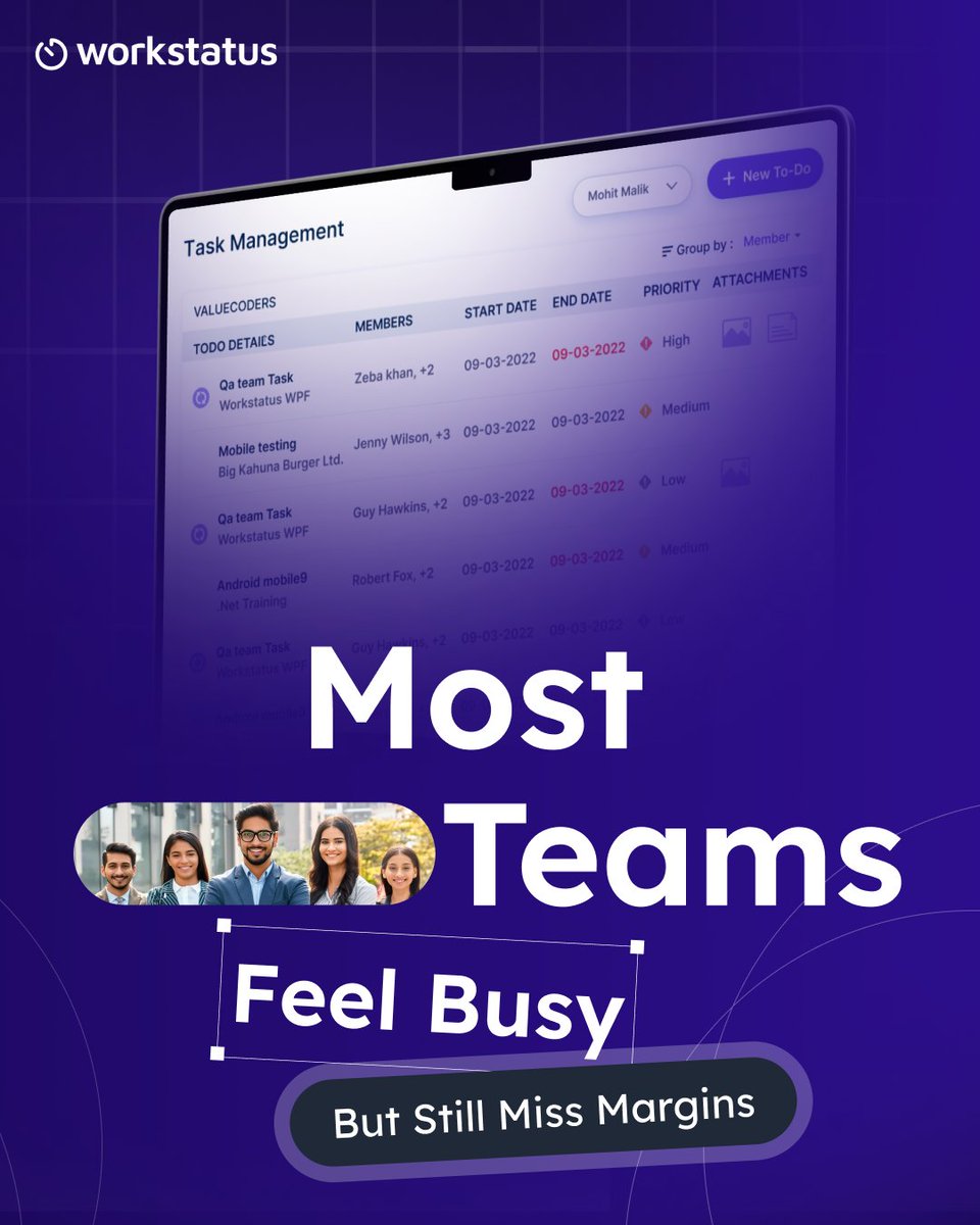 workstatusapp's tweet image. Most teams stay busy all day.
Calls. Tasks. Deadlines.

Yet margins still feel tight.

The reason?
It’s not effort it’s unclear billable capacity.

This calculator shows what your team should be billing.

Calculate now: workstatus.io/billable-hours… 

#WorkIntelligence #BillableHours