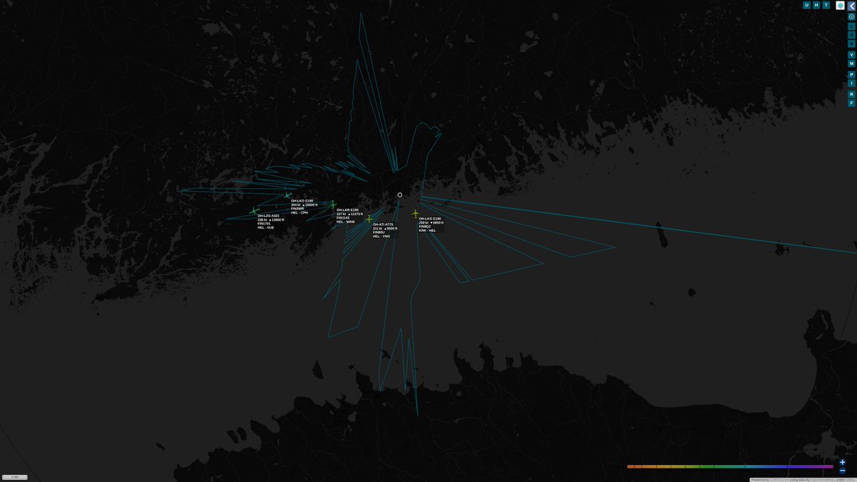 tar1090 is up-and-running for the first time on the Pi SDR server. Not the perfect antenna rn but the initial range plots are promising. Improvements will be made along the way...