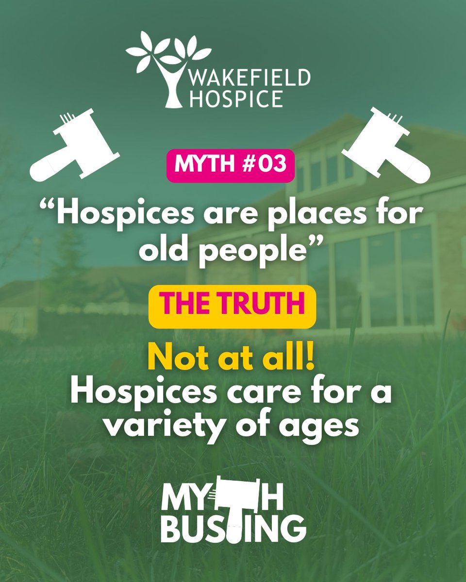 WfldHospice's tweet photo. #MondayMythBusting 0️⃣3️⃣
🗣“Hospices only look after old people”
The Truth 💚
Hospice care is available for anyone who needs it, regardless of age.
While many patients are older adults, we also support younger people and their families who are living with a life-limiting illness. The focus is always on individual needs, not age.