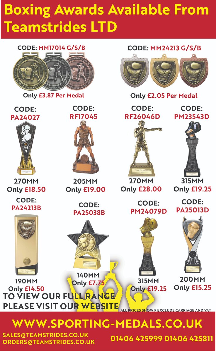 TeamStridesLTD's tweet photo. They fought for it. Make it legendary.🥊

Boxing medals &amp; trophies that hit different.

https://t.co/sLf4A5HHcA 

#boxing #amateurboxing #boxinggym #boxingawards #boxer #boxingchampion #boxingnews #boxingtrophies #Champions https://t.co/TC0wWIE1eg