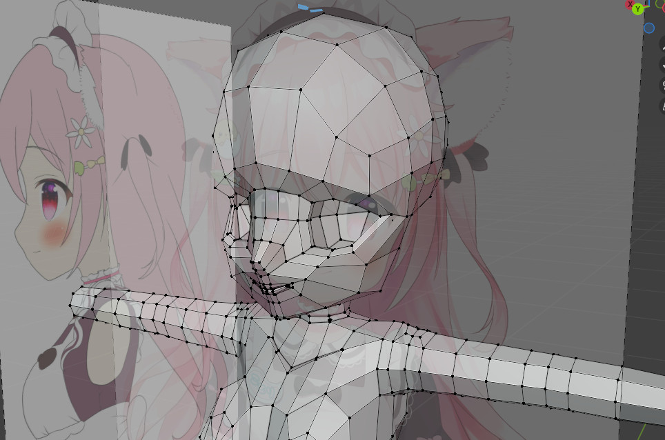 VRチャット用のモデルが欲しいからブレンダーで自作するぜ!!
動画真似てるだけだけどめっちゃムズイ‥! 