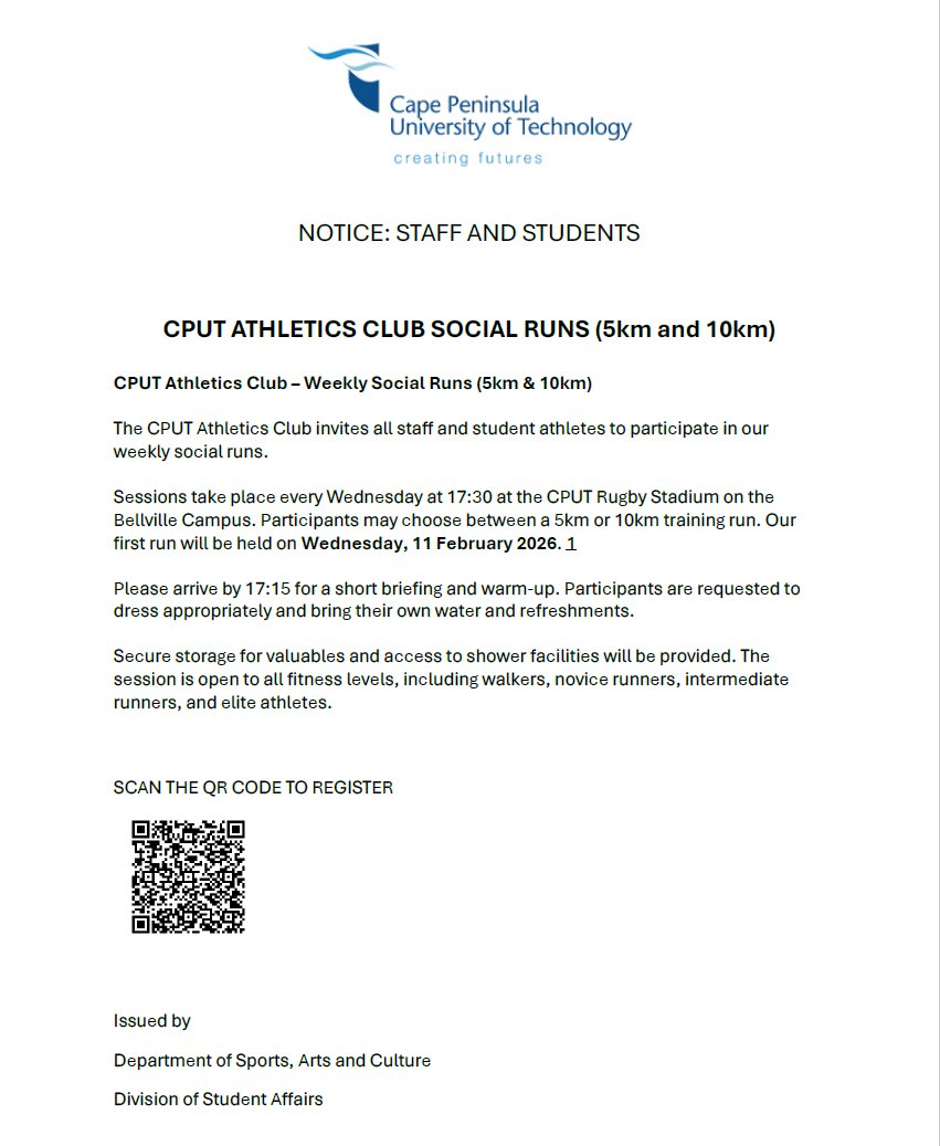 CPUT Students tweet media