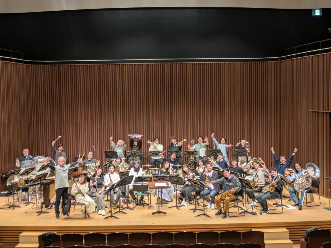 低音ぶれいくCafe♪吹奏楽団リハーサル
1日目終了！
めっちゃいいリハーサルでした！