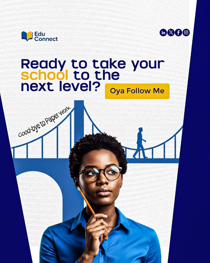Educonnecthq's tweet photo. More teaching. More learning. Less paperwork. ✨
Oya, follow EduConnect and let’s move your school into the future 🚀📚
#EduConnect #EducationReimagined #ConnectedLearning #EdTechNigeria #SchoolInnovation https://t.co/f43XmJQHix