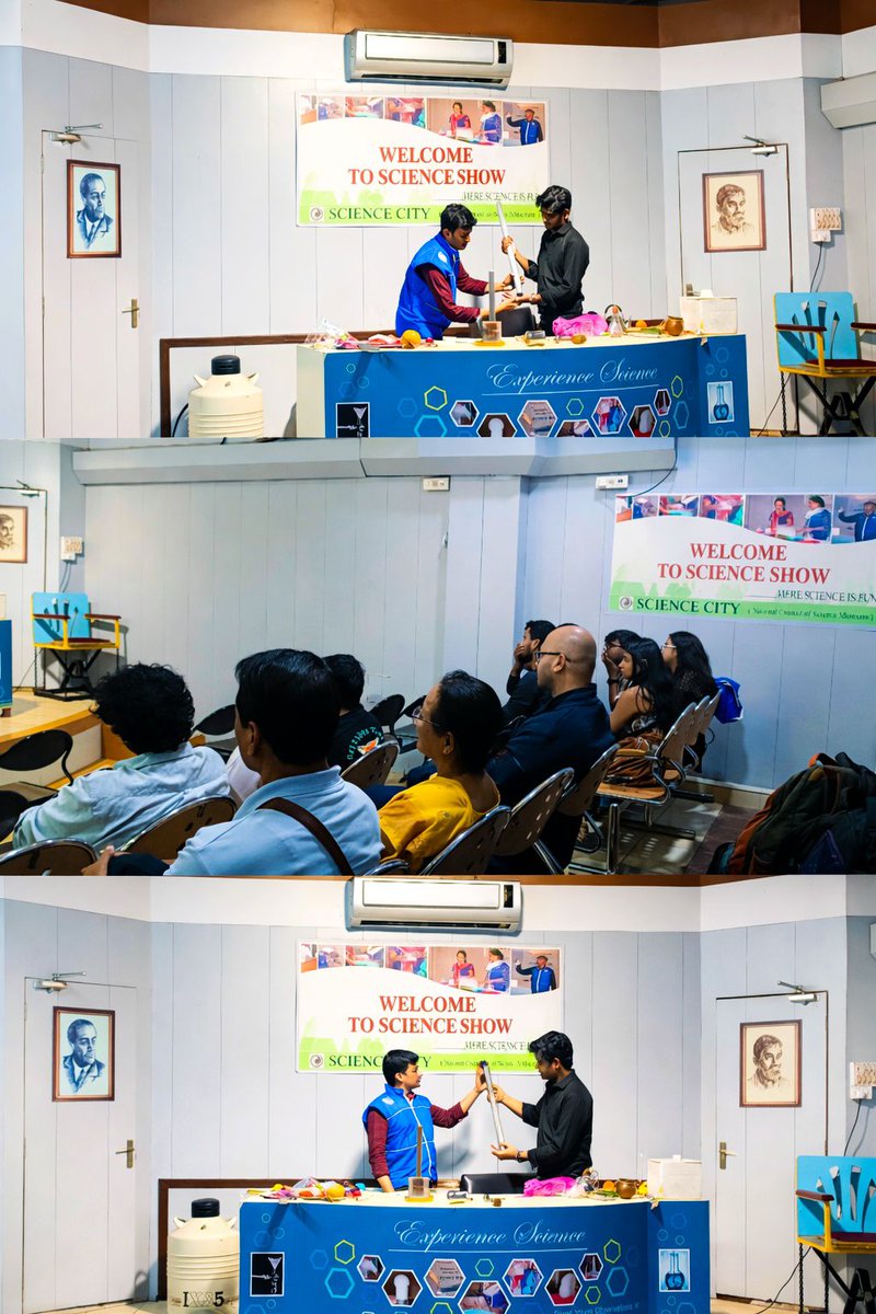 Unexpected Science Comes Alive At <a href="/ScienceCityKol/">Science City Kolkata</a>  , a unit of <a href="/ncsmgoi/">National Council of Science Museums-NCSM</a>, <a href="/MinOfCultureGoI/">Ministry of Culture</a>  Turning Everyday Moments Into Amazing Discoveries.

<a href="/gssjodhpur/">Gajendra Singh Shekhawat</a> <a href="/Rao_InderjitS/">Rao Inderjit Singh</a> <a href="/secycultureGOI/">Secretary Culture, India</a> <a href="/PIB_India/">PIB India</a> <a href="/PIBCulture/">PIB Culture</a> <a href="/PIBKolkata/">PIB in West Bengal</a>