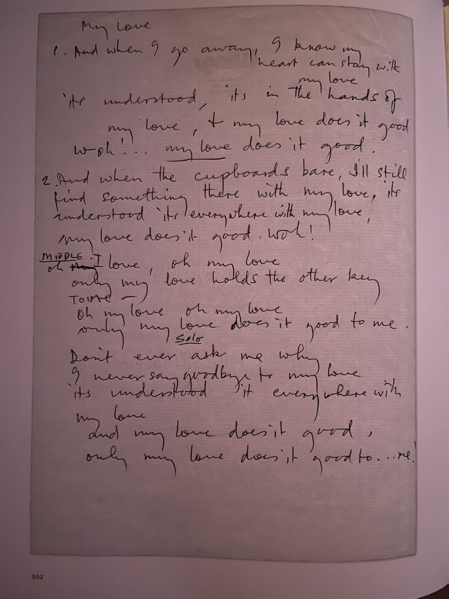 Was out watching the Super Bowl at a friend’s place: found a McCartney A-Z Lyrics book #lambily