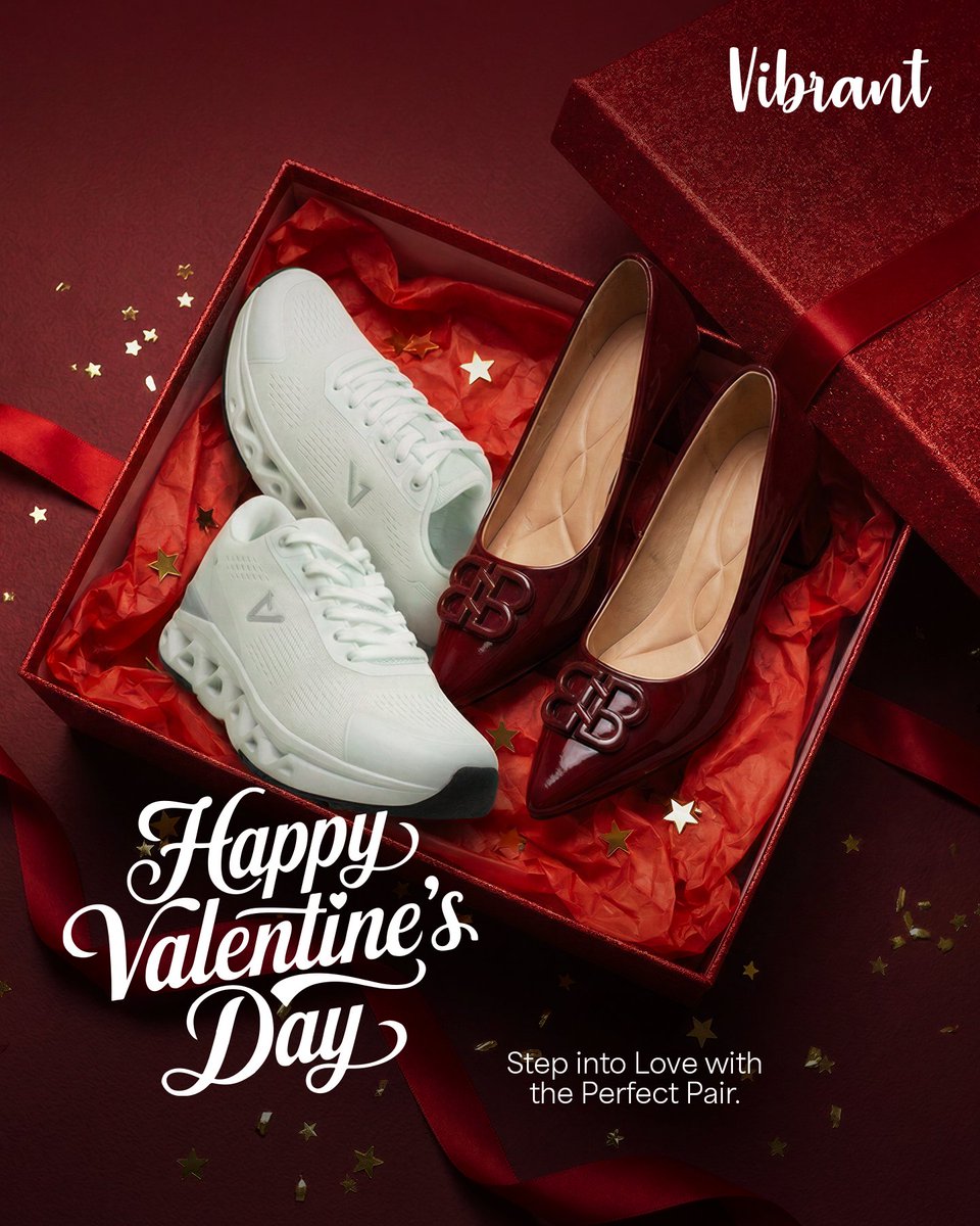 Vibrantbd's tweet image. 𝐇𝐚𝐩𝐩𝐲 𝐕𝐚𝐥𝐞𝐧𝐭𝐢𝐧𝐞’𝐬 𝐃𝐚𝐲 𝟐𝟎𝟐𝟔 ❤️
Love is in every step—celebrate the season of romance in style.

#LoveInEveryStep #HappyValentinesDay #vibrant