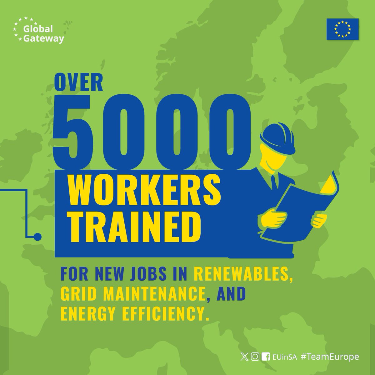 EUinSA's tweet photo. South Africa's Just Energy Transition is underway! ⚡ Launched at COP26, the JET is mobilizing $9.3 billion to shift the country from coal to cleaner energy. T🇿🇦🤝🇪🇺 #JETP #JustEnergyTransition #EuinSA #Sisonke #Global Gateway #COP26 #ClimateAction
https://t.co/rB8A3dc6XQ https://t.co/P68ddtbo3F