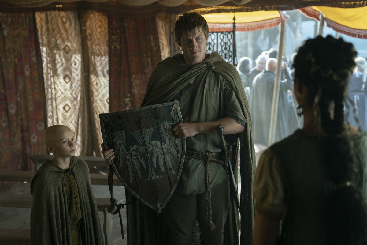ThronesUpdates's tweet photo. The ratings for the first 4 episodes of 'A Knight of the Seven Kingdoms' Season 1 on IMDb so far:

• Ep 1: 'The Hedge Knight' - ⭐️ 8.2
• Ep 2: 'Hard Salt Beef' - ⭐️ 8.3
• Ep 3: 'The Squire' - ⭐️ 9.1
• Ep 4: 'Seven' - ⭐️ 9.7 https://t.co/CIGV3ZJz6m