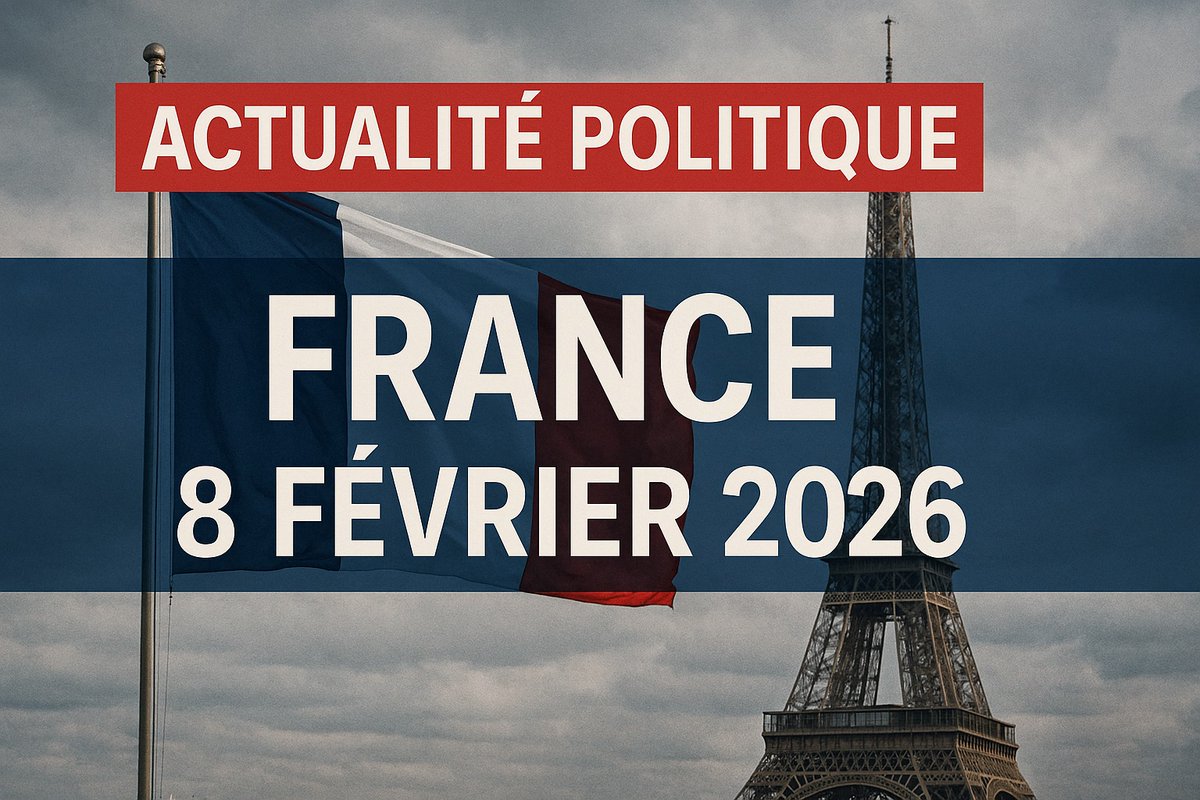 LeFreeCoin's tweet image. lefreecoin.fr/actualite-poli…
Actualité Politique France – 8 Février 2026
#lefreecoin #lefreecoinfr #PolitiqueFrance #Budget2026 #Municipales2026 #Lecornu #Macron #DirectAN #France2026