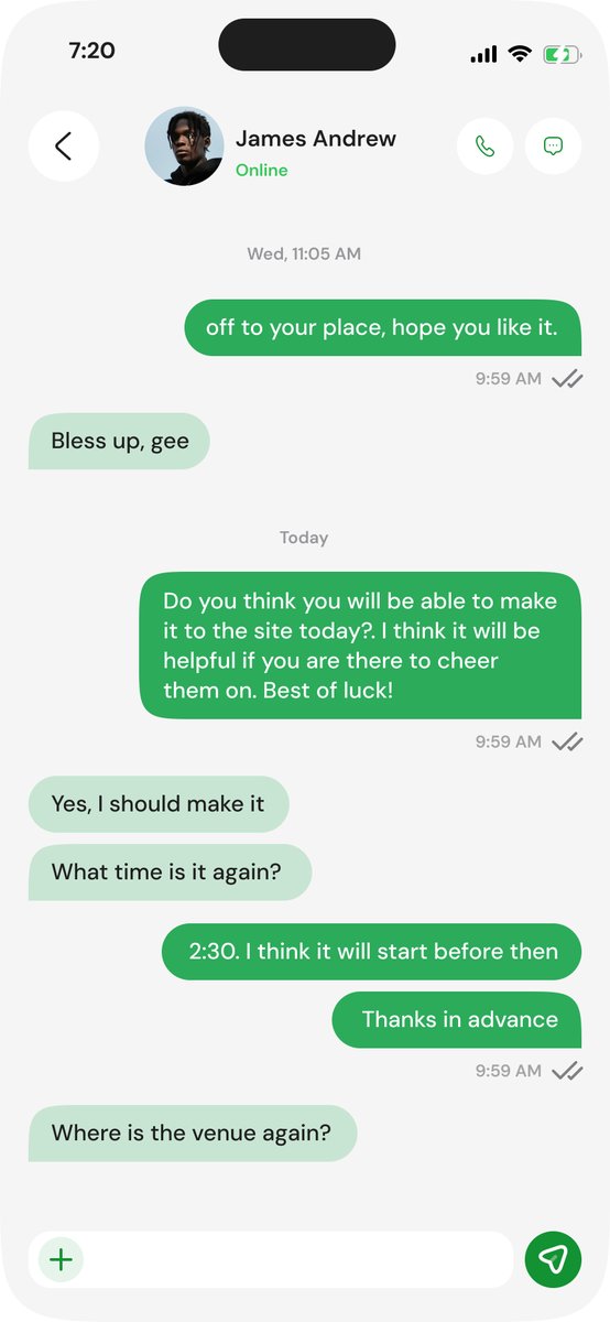 NwezeTravis's tweet image. It's another Monday morning
Which colour is best suited for a chat screen?
#BuildInPublic #UIUX #MobileApp