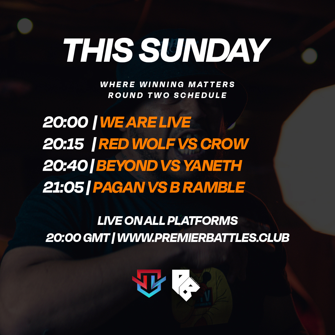 📌 THIS SUNDAY

We're back for Episode Six of the tournament and things are heating up!!

- Red Wolf HAS to beat Crow if he wants a shot at making the last 16, but a win here, after Dubtee's loss will now cement Crow's position in the 16.

- Beyond also has to beat Yaneth after a