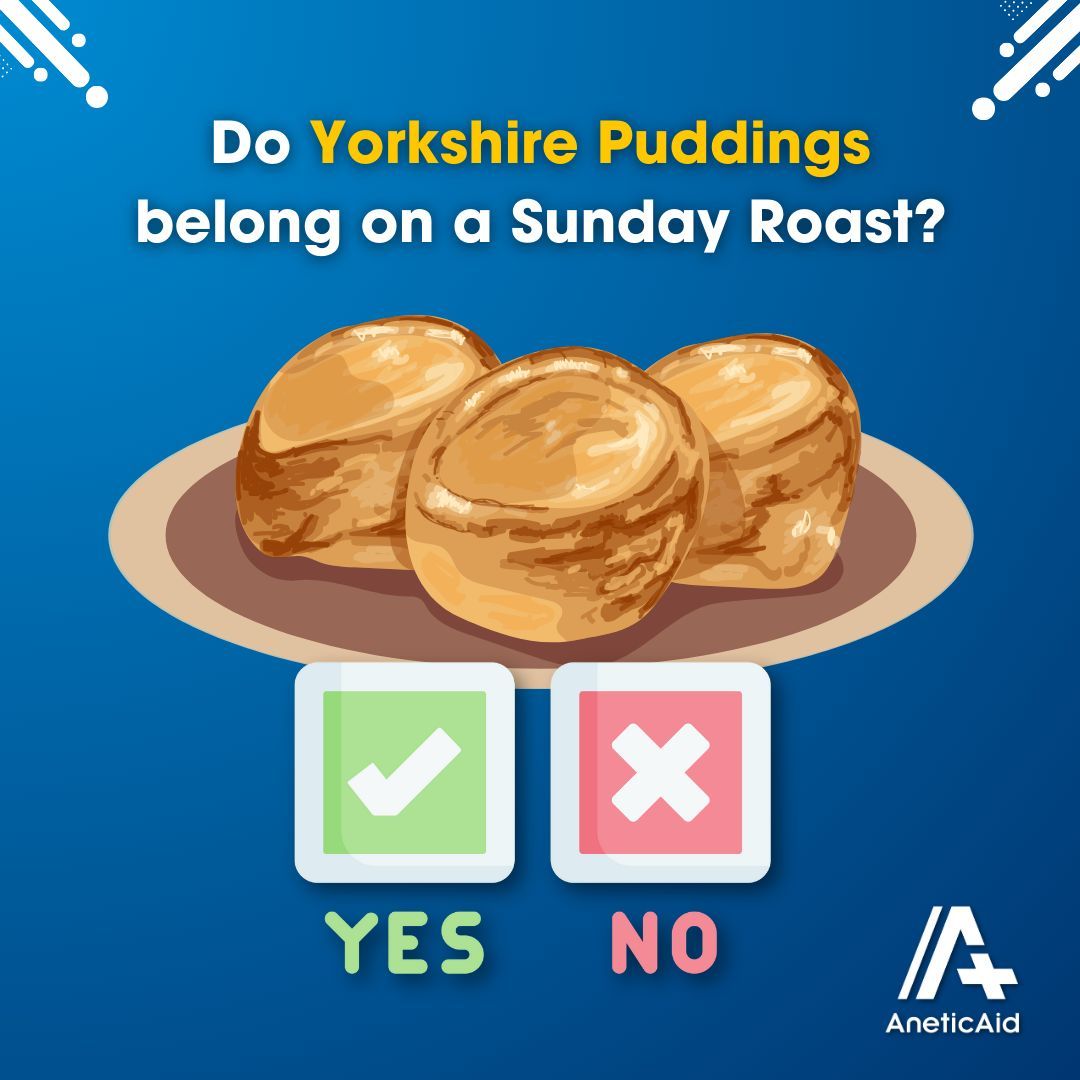 Yorkshire Pudding Day yesterday sparked a debate at Anetic 🤔
Do they belong on a Sunday roast? 👇
Let us know below!

#ThinkAnetic #YorkshirePudding #Debate #Office