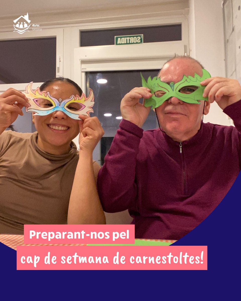 ruscgirona_llar's tweet image. 🎉🎭 Ja ens estem preparant pel cap de setmana de Carnestoltes! 
I ja podeu veure que en Josep i en Joan Albert en tenen moltes ganes! 🤩😄

#elrusc #llar #llarresidencia #vidacomunitaria #inserció #inclusió #ruscgirona