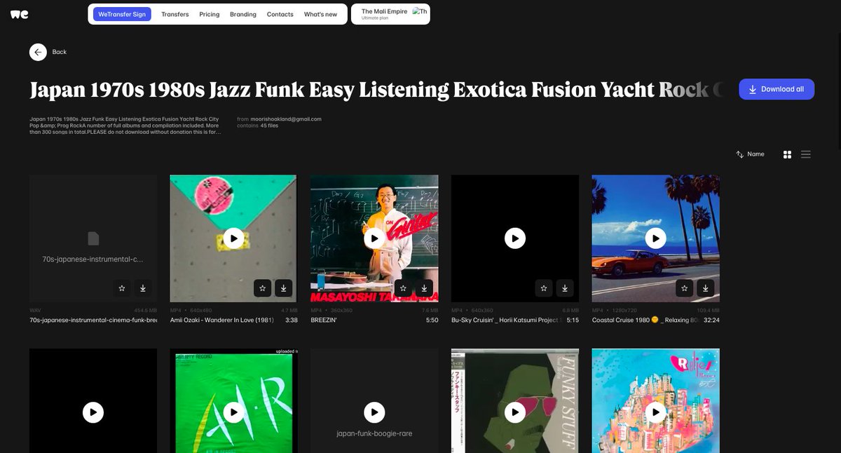 日本 1970年代 1980年代 ジャズ ファンク イージーリスニング