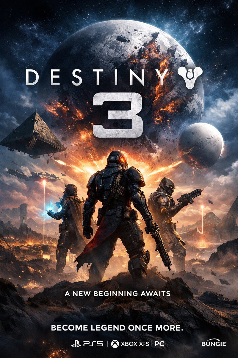 Destiny 3 confirmed
*Source: vibes, cope, a suspicious amount of silence, and my Ghost whispering “trust me bro.”

New beginning. Old trauma. Same addiction.

(This is a joke… unless it isn’t 👀)

#Destiny3 #GuardianDelusion #BungiePlease
