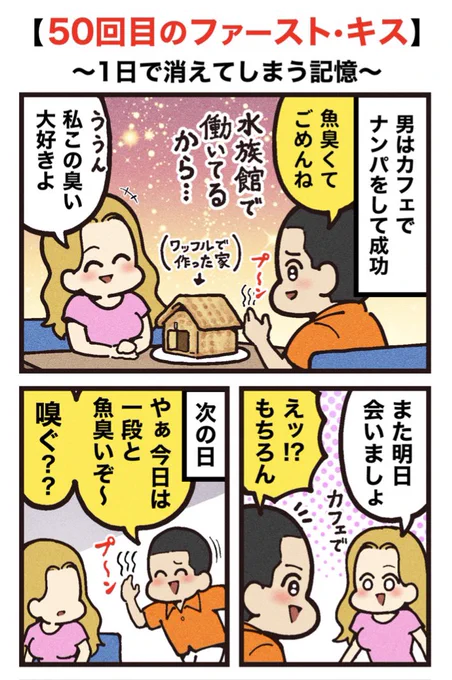 映画紹介マンガ
【50回目のファースト・キス】
(1/2)再掲 