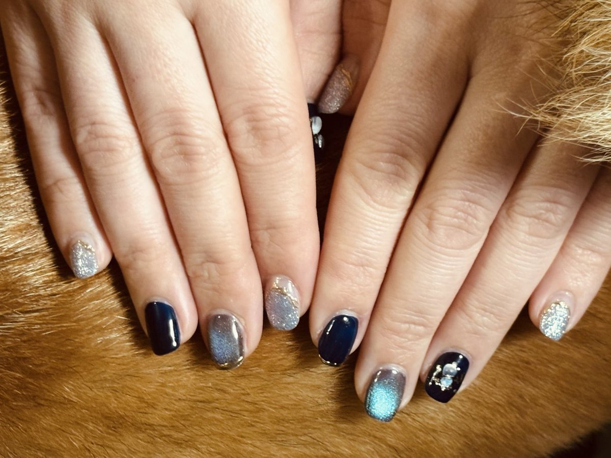 高級毛皮に新ネイルを添えて