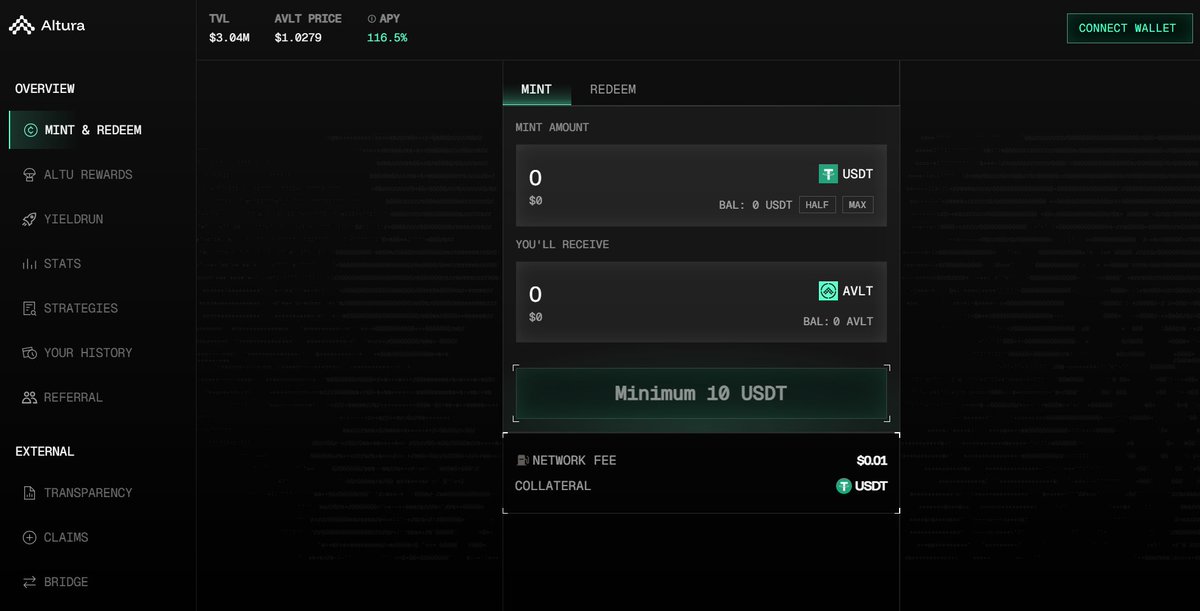 Fosky68's tweet photo. 🟩Alturax, YieldRun - Hyperliquid🟩
Acabo de entrar a @alturax y he visto que han hecho un cambio de interfaz en su protocolo. También mencionaros que la primera season finalizó, o epoch, como ellos le llaman. Ahora entramos en la Epoch 1 llamada YieldRun.
✳️Ahora tenemos las pestañas en el lado izquierdo. Su APY sigue siendo superior al 100% y vemos que su TVL ya superó los 3M$.
✳️ Los puntos que obtenemos en $ALTU y los incentivos por parte de #Merkl hacen que tengamos estas oportunidades.
Si entras en Merkl puedes ver lo que has generado + lo pendiente de reclamar
Ah! Destinaron 30000$ en $ALTU en el epoch 1 😉
✳️ Ahora tenemos YieldRun
Se lleva a cabo en esta nueva season 1. Comenzó el día 6 de Febrero, por lo que estamos MUY EARLY. Los puntos se plantearán con tres puntos:
◽️ Capital que hemos depositado (nuestros $USDTO)
◽️ Tiempo que lleva depositado
◽️ Capital recibido a partir de los referidos
👉Durante cada época, los puntos se calculan diariamente y los puntos de cada día se suman al total.
✳️ Ojo, tanto el que pone el código como el que entra (que os dejaré abajo y que estáis más que invitados a que lo dejéis también), sólo generará beneficios cuando se introduzca más de 500 $USD (lo que no queda claro es si ambos debemos hacerlo) 🙃
✳️ Si vemos la campaña de #Merkl, diariamente estarán repartiendo $ALTU (token del proyecto) y $AVLT (que es el token del Vault de la moneda estable que hemos depositado)
⚠️Las recompensas de ambas seasons se distribuirán al final de la epoch 1⚠️
Como ya os había comentado en varias ocasiones, parte de las ganancias de #PRJX la derivo aquí. Ya sabéis que la diversificación siempre es clave, nunca sabemos lo que puede suceder en cripto 🤠