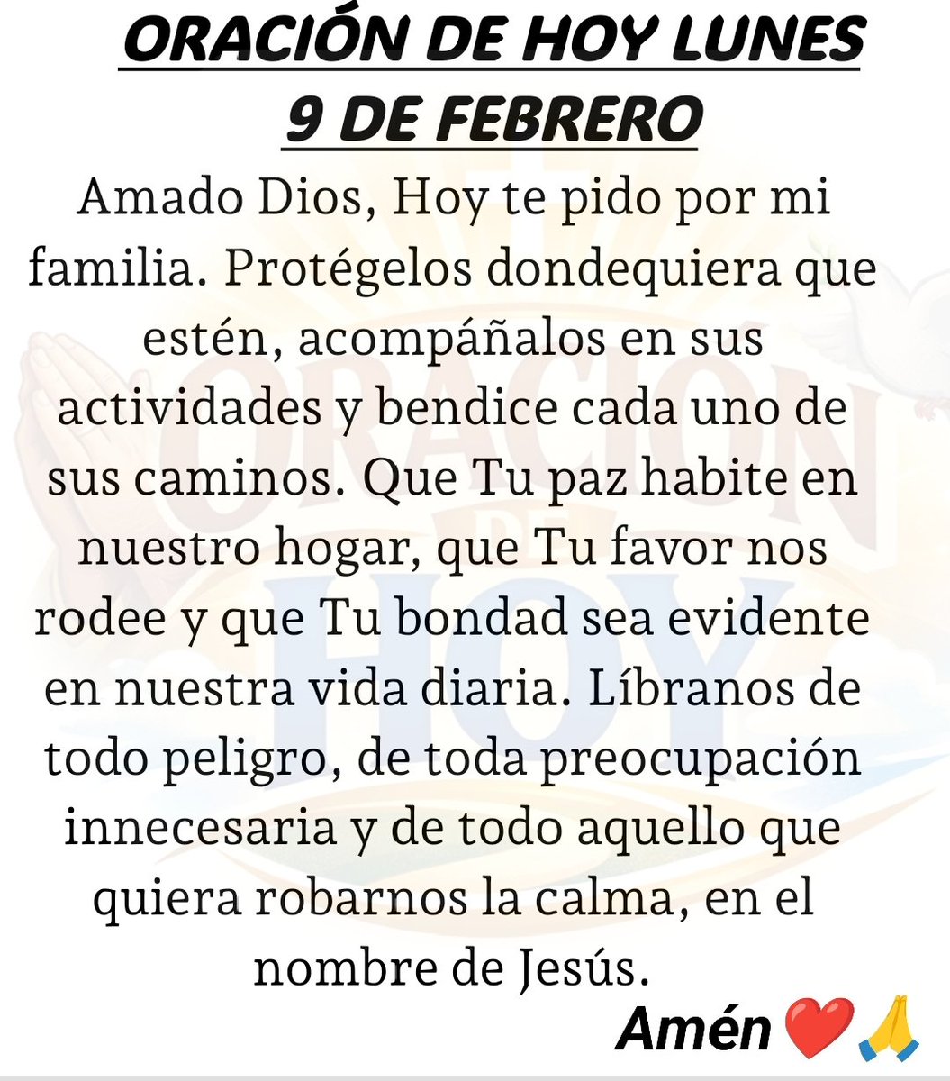 Oración del Día 🙏 tweet media