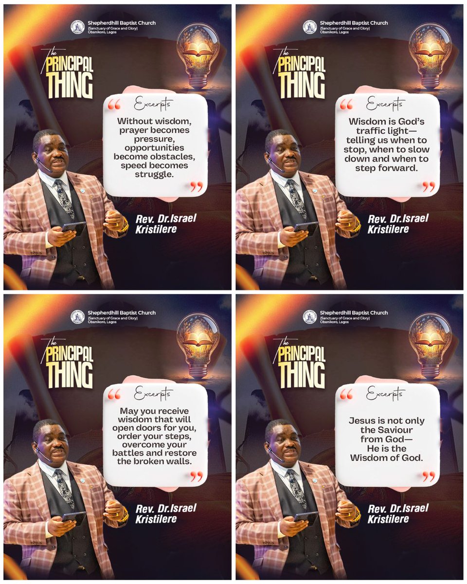 Shepherdhill_BC's tweet photo. The Principal Thing.
#YearOfTripleExaltation #ThePrincipalThing #MessageExcerpts https://t.co/Asi7M3281K